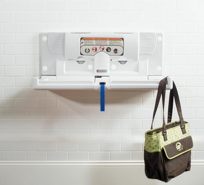 Foundations Classic Horizontal Wall-Mounted Baby Changing Station - Image 9