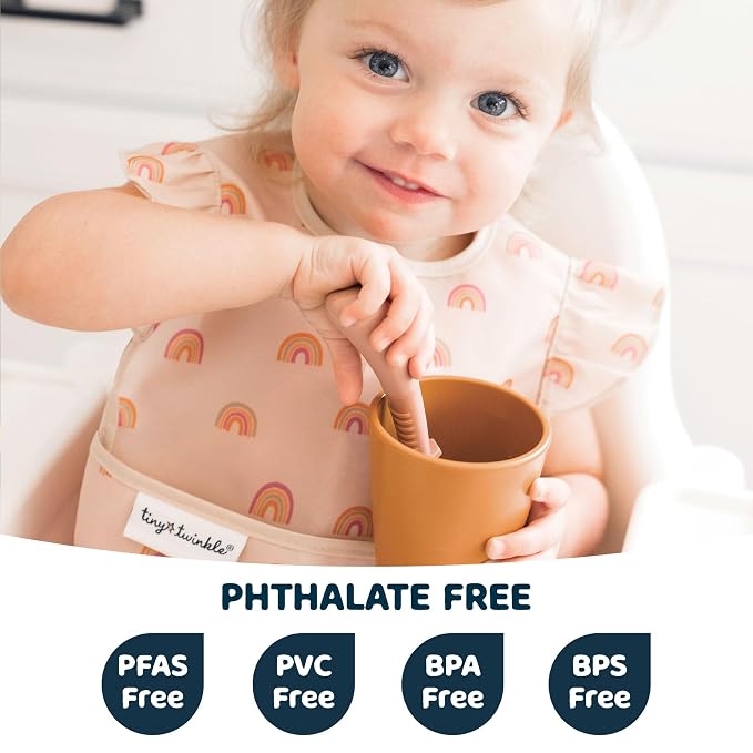 Tiny Twinkle Short Sleeve Apron Baby & Toddler Bib - Image 5