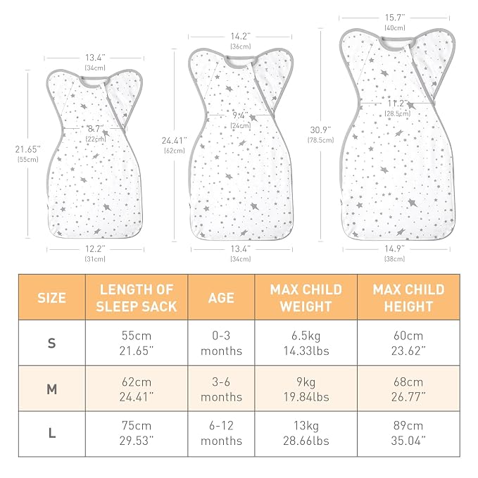 Baby Sleep Sack Swaddles for Newborn 0-3 Months, Arms Up Swaddle Blanket 2 - Image 6