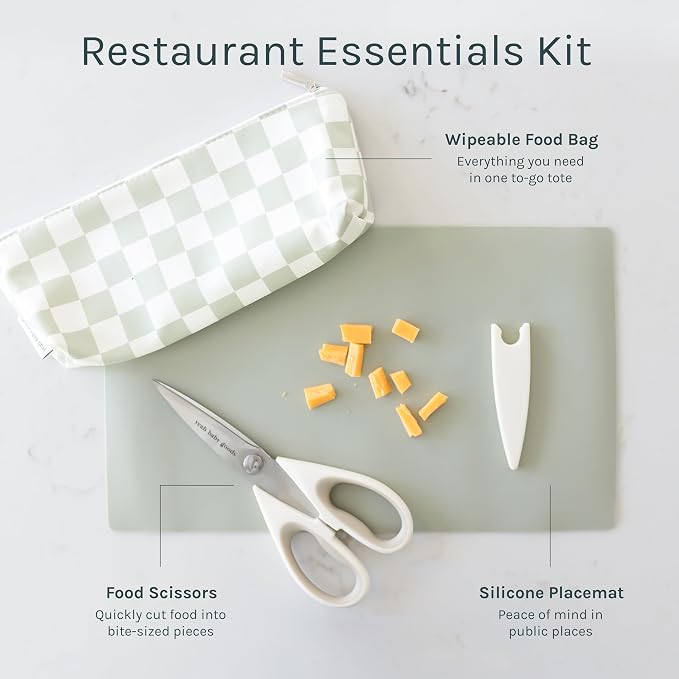 Yeah Baby Goods Toddler Restaurant Essentials Kit – Check Baby Feeding Set - Image 2