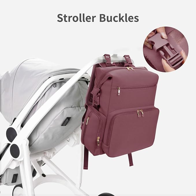 CEI-CEI Neoprene Diaper Bag Backpack Large Newborn Baby Maternity Bags - Image 7