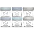KeaBabies 6pk 4oz Glass Baby Food Containers by KeaBabies