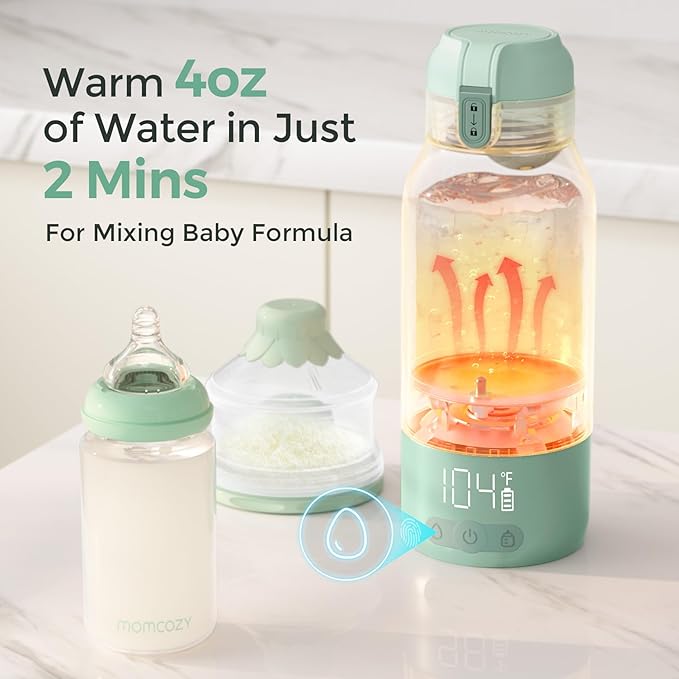 Momcozy Portable Milk Warmer for Travel – Dual Heating Modes for Breast Milk & - Image 2
