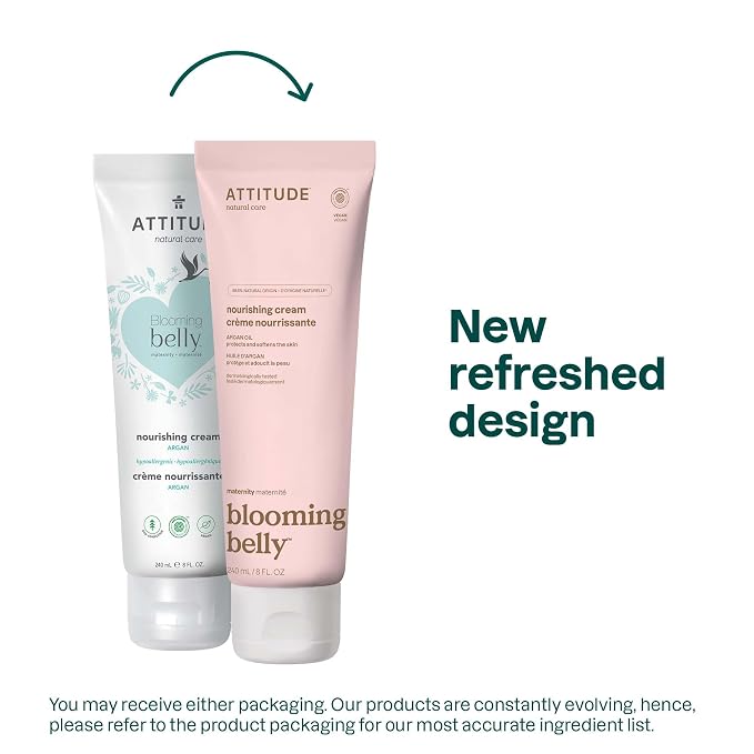 ATTITUDE Pregnancy Nourishing Body Cream, EWG Verified, Dermatologically Tested - Image 2