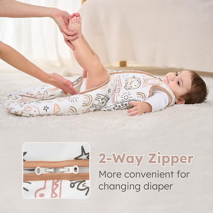 Yoofoss Baby Sleep Sack 6-12 Months, TOG 2.5 Baby Wearable Blanket - Image 5
