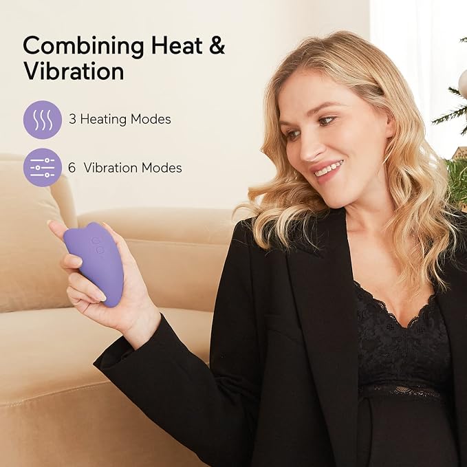 Momcozy Warming Lactation Massager 2-in-1, Soft Breast Massager - Image 3