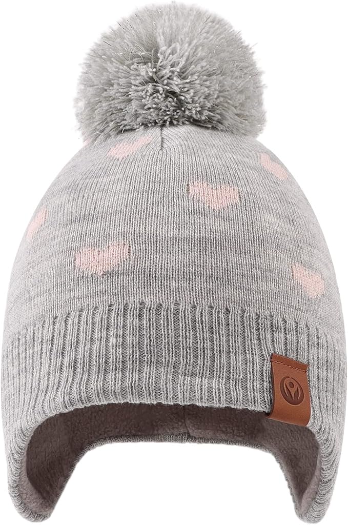 JANGANNSA Knitted Baby Hat Scarf Set Winter Warm Boys Girls Beanie Fleece - Image 3