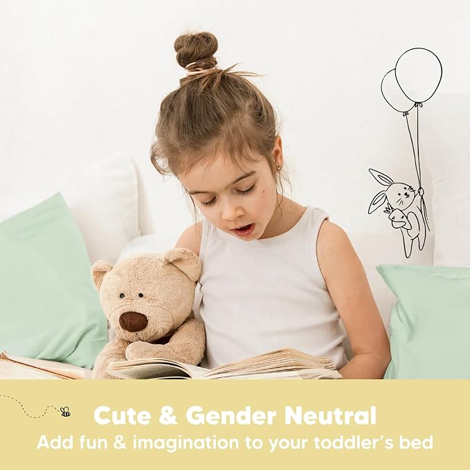 KeaBabies Toddler Pillow with Pillowcase, Jumbo 14X20 - Image 9
