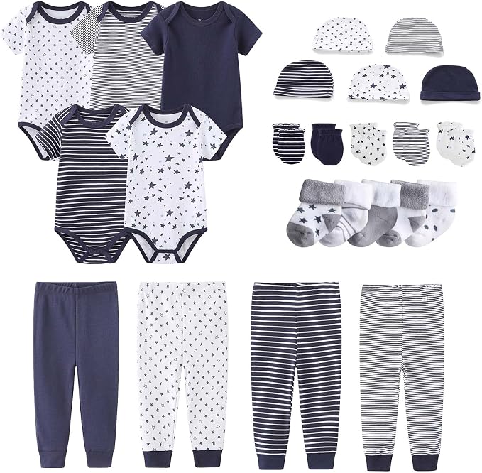 Newborn Layette Gift Set Bodysuits Pants by MAMIMAKA