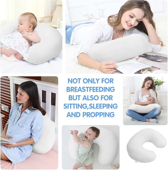LAT Waterproof Nursing Pillow for Breastfeeding, Waterproof Removable Cover - Image 7