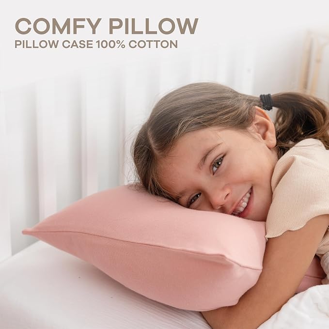 Comfy Cubs Toddler Pillow with Cotton Pillowcase, 13 x 18 in, 2 Pack - Image 3