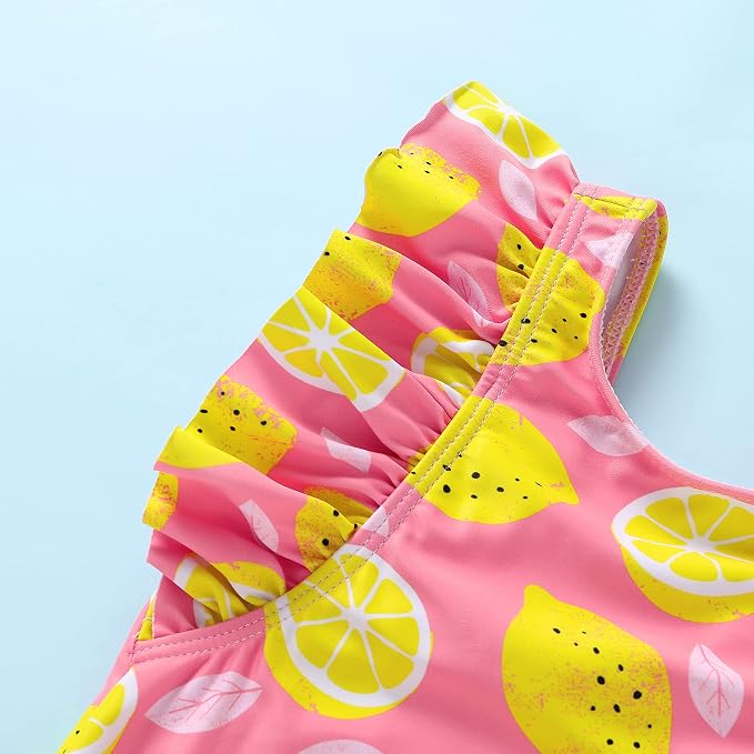 Newborn Baby Girl Ruffle Swimsuit Infant Toddler One Piece Floral Bikini Beach - Image 6
