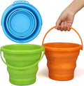 Foldable Beach Sand Toy Bucket for Kids Adults, Jumbo Collapsible Sandbox Bucket by Unknown