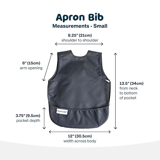 Tiny Twinkle Short Sleeve Apron Bibs - Image 5