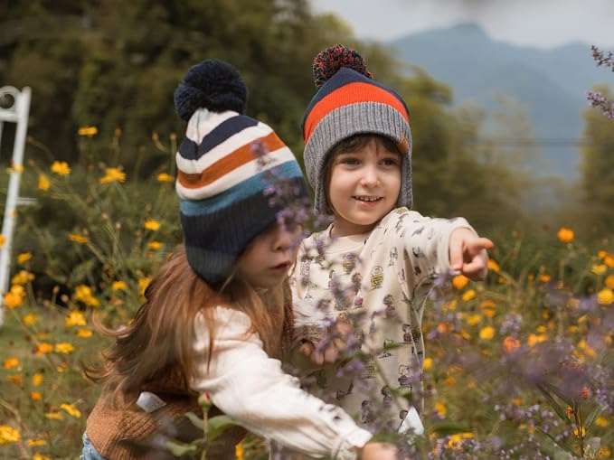 LMLALML Boys Winter Hat Earflap Knitted Beanie - Image 6
