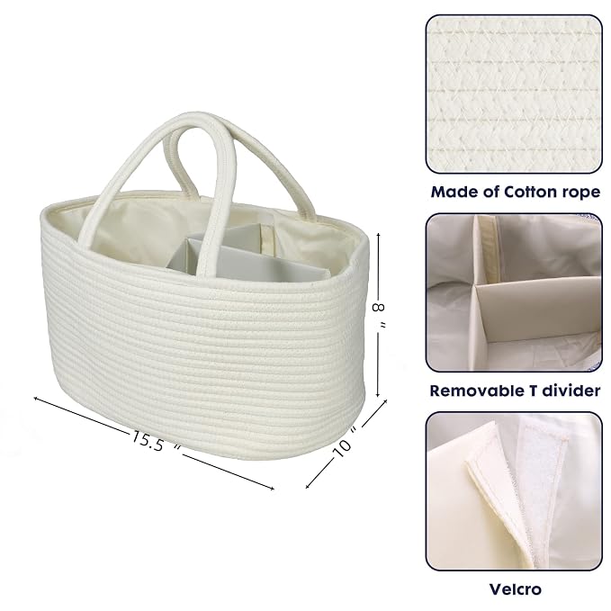 Large Baby Diaper Caddy Organizer - Image 3