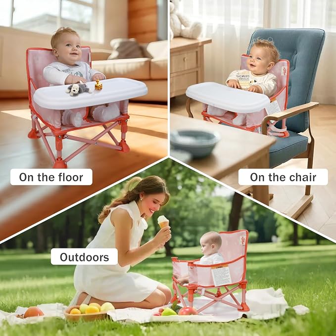 Tiny Marvels Portable 3-in-1 Baby Chair, Cozy Booster Seat, Baby Seat - Image 6