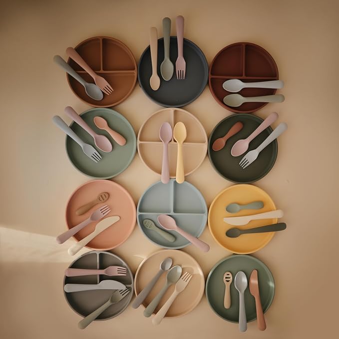 mushie Classic Silicone Suction Plate | BPA-Free Non-Slip Design - Image 7