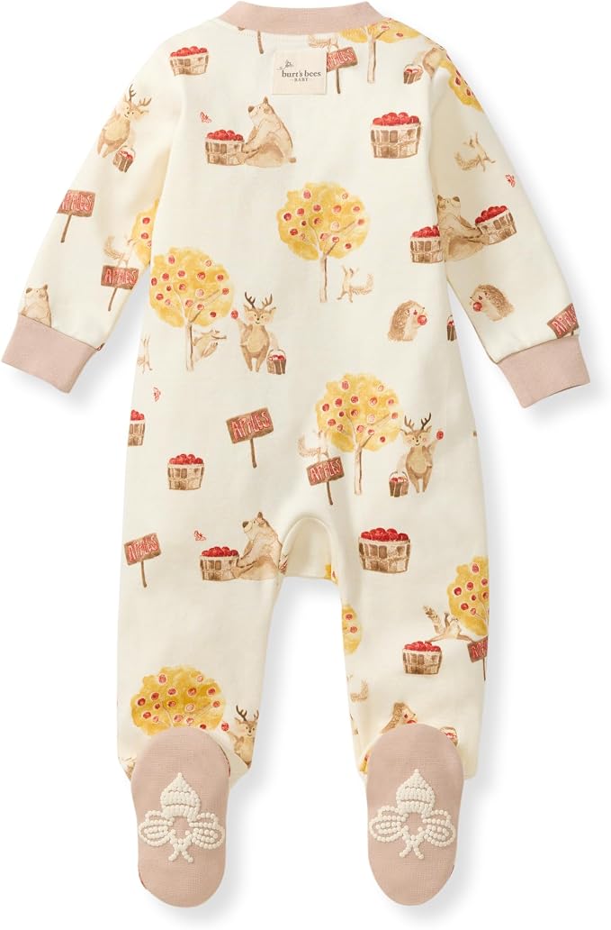 Burt’s Bees Baby Boys' One-Piece Sleep and Play 100% Organic Cotton PJs - Image 2