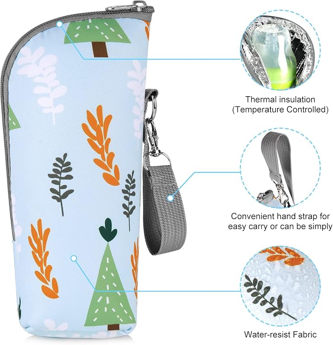 Accmor Baby Bottle Cooler Tote Bags, Insulated Breastmilk Cooler Bag, Nursing - Image 4