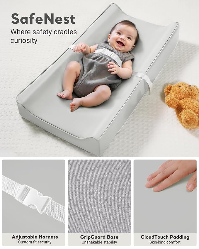 Vegan Leather Waterproof Baby Changing Pad - Image 4