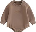 VISGOGO Newborn Infant Baby Boy Girls Oversized Romper Little Dude Sweater by VISGOGO