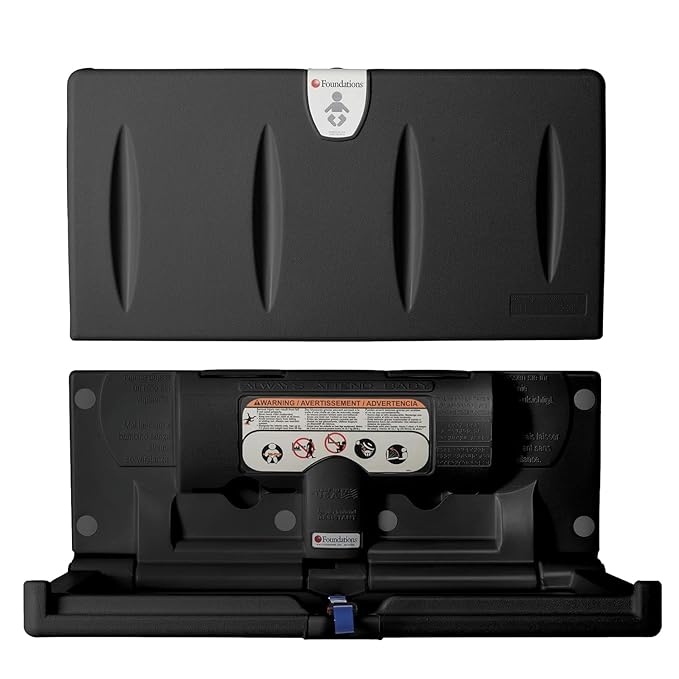 Foundations Classic Horizontal Baby Changing Station w/EZ Mount Backer Plate by FoundationsChildrensProducts