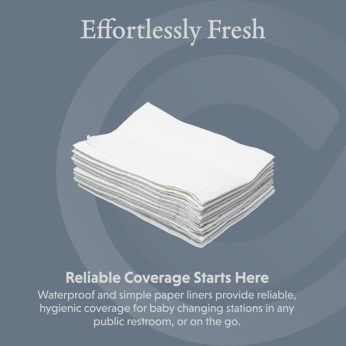 Foundations 2-Ply Disposable Waterproof Baby Changing Station Liner Refills - Image 2