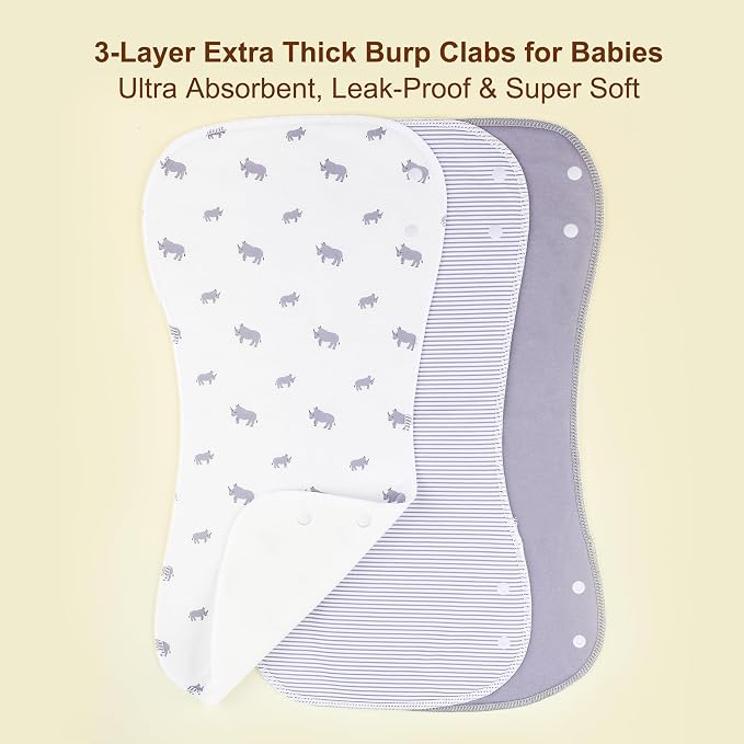 2-in-1 Burp Cloths and Baby Bibs - Image 2