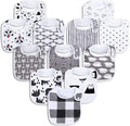 Baby Bibs Soft and Absorbent Organic Cotton Bandana Drool Bibs Set by Benoxine