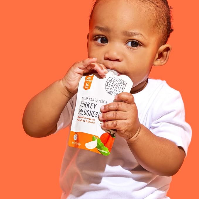Serenity Kids 7+ Month Turkey Bolognese Bone Broth Baby Food Puree - Image 6