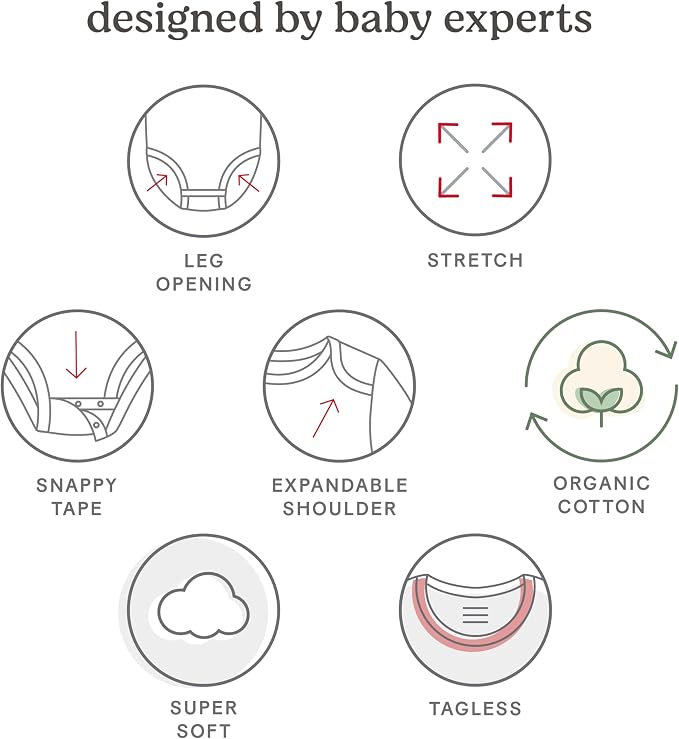 HUGGIES Unisex-Baby 6-Pack Basic Bodysuit - Image 4