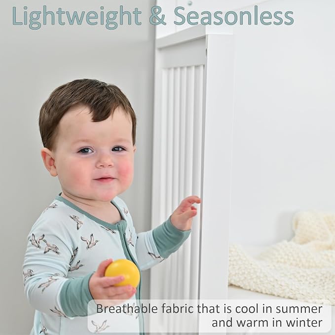 LollyBanks Baby Pajamas, 2-Way Zipper Romper, 95% Viscose Made from Bamboo and - Image 5