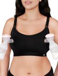 Pumping Bra Hands Free Zip Opening Design Seamless Nursing Bras by HOFISH