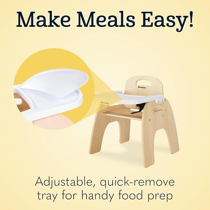 Foundations Easy Serve 5" Wood Feeding Chair - Image 4