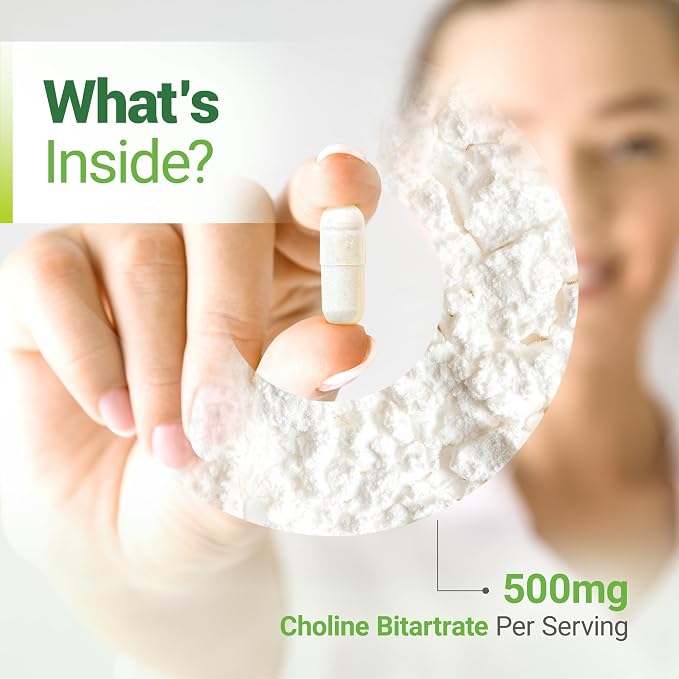 Nested Naturals Choline Bitartrate 500mg - Image 6