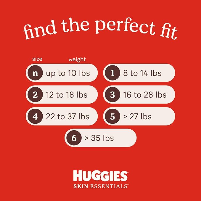Huggies Size 3 Diapers, Skin Essentials Baby Diapers, Size 3 - Image 6