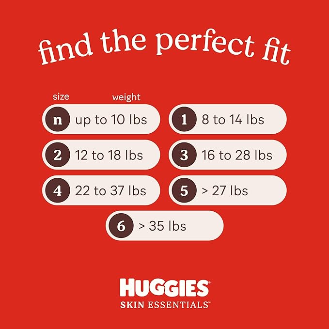 Huggies Size Newborn Diapers, Skin Essentials Baby Diapers, Size Newborn - Image 6