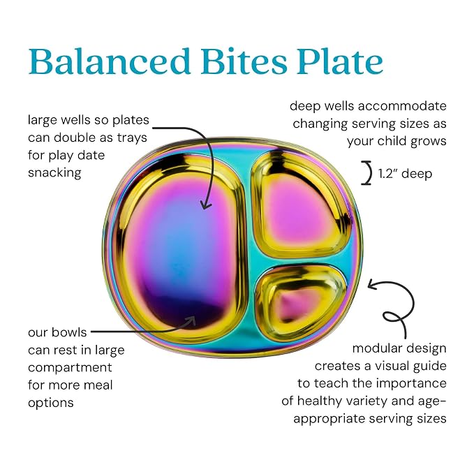Ahimsa Stainless Steel Plates for Kids - Image 2