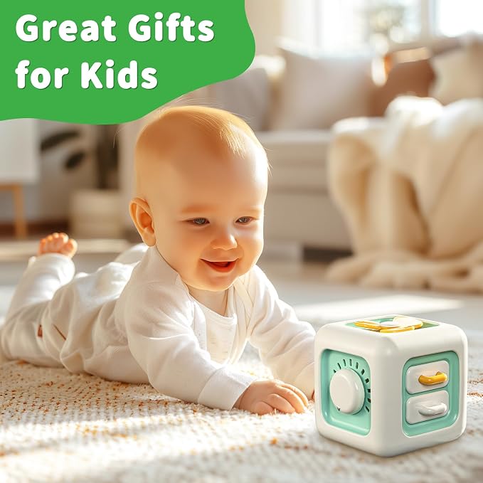 Busy Cube Toy, Sensory Toys for Toddlers 1-3, Baby Car Seat Toys 12-18 Months - Image 6
