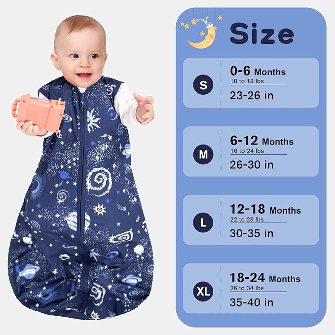 Baby Sleep Sack 6-12 Months Baby Wearable Blanket 100% Rayon Cotton 2-Way - Image 6