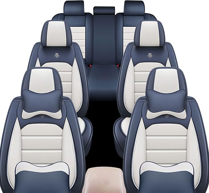 JOJ Car Seat Cover Fit for Toyota Highlander 2001-2025, 7 Seat Car Seat Cover - Image 2