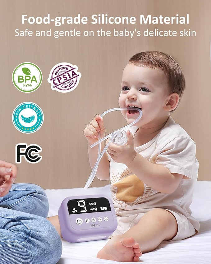 HEYVALUE Nasal Aspirator for Baby, Hospital Grade Nose Sucker - Image 5