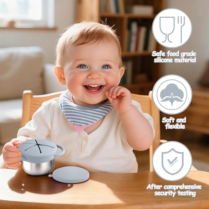 2-Pack Stainless Steel Snack Containers - Image 4
