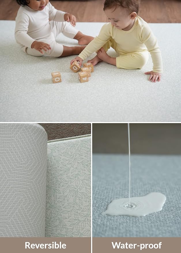 Baby Care Play Mat 82'' x 55'' Original One-Piece Reversible Rollable - Image 5