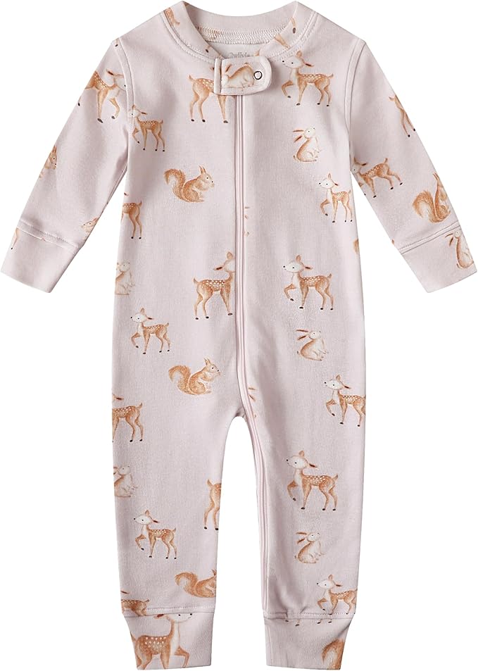 Owlivia Organic Cotton Baby Boy Girl Zip up Sleep 'N Play Pjs, Long Sleeve by Owlivia
