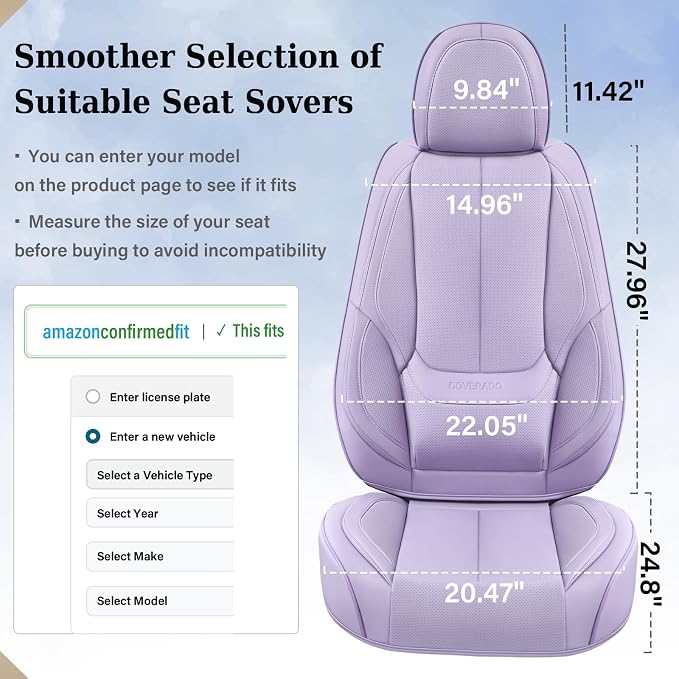 Coverado Car Seat Covers Full Set, Seat Covers - Image 6
