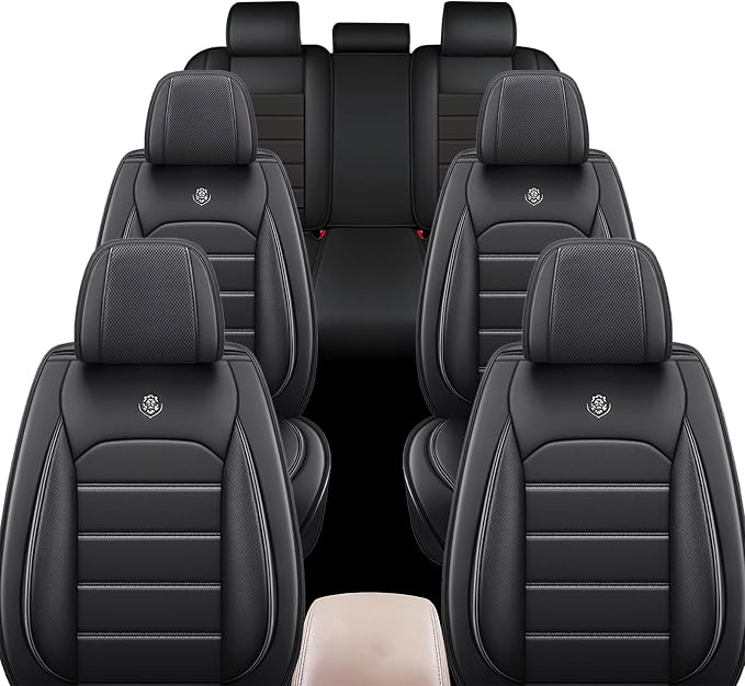 JOJ Car Seat Cover Fit for Toyota Highlander 2001-2025, 7 Seat Car Seat Cover - Image 2