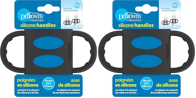 Dr. Brown’s® Milestones™ 100% Silicone Baby Bottle Handles, 2 Pack by DrBrowns