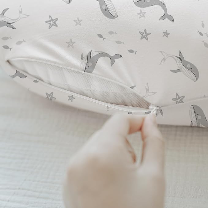 Konssy 2 Pack Nursing Pillow Covers, Stretchy and Soft Nursing Cover - Image 3